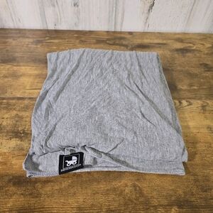 BabyDesignCo gray large wrap baby blanket gender neutral 43X42 inches